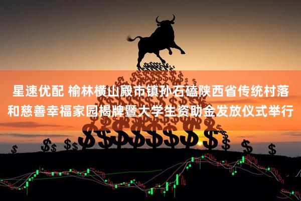 星速优配 榆林横山殿市镇孙石磕陕西省传统村落和慈善幸福家园揭牌暨大学生资助金发放仪式举行
