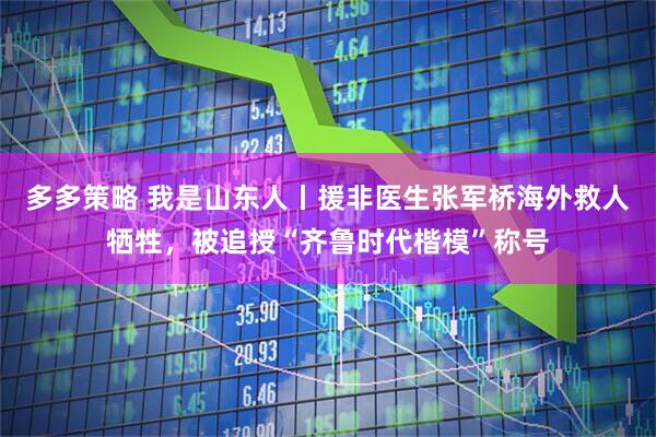 多多策略 我是山东人丨援非医生张军桥海外救人牺牲，被追授“齐鲁时代楷模”称号